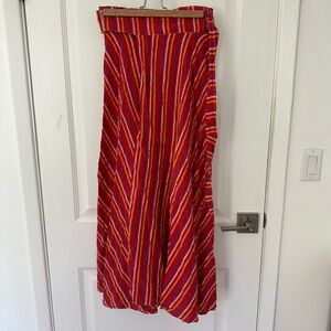 Gorgeous 1970s Wrap Maxi Skirt